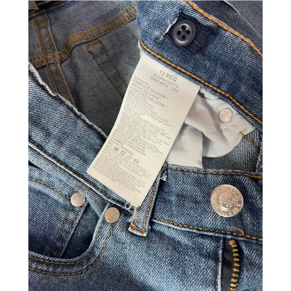 Levi's Girls Silver Tab Mini Mom High Rise Medium Wash Jeans Size 12 - EUC - Picture 8 of 12